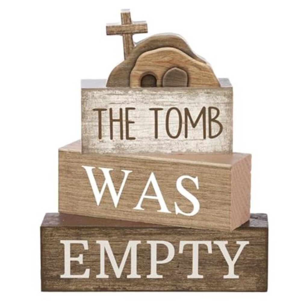 4 Pcs Easter Table Decorations Cross Wooden Sign Easter Religious Centerpieces